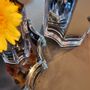 Vases - Mirror glass vase, silver color, modern and classic luxury style, Belgian design, LENOX SC. - ELEMENT ACCESSORIES