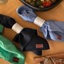 Linge de table textile - Set de 6 serviettes en lin Marine et Mustard - SERRA ANTWERP
