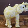Decorative objects - Yellow Web Elephant Candle - EL PELICANO