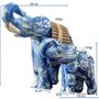 Decorative objects - Blue Delph Elephant Candle - EL PELICANO
