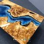 Coffee tables - Wave effect epoxy resin design coffee table - FRENCH EPOXY