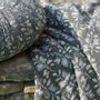 Throw blankets - Sherpa lined blockprint printed cotton gauze throws - LA MAISON DE LILO