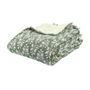 Throw blankets - Sherpa lined blockprint printed cotton gauze throws - LA MAISON DE LILO