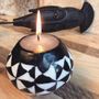 Decorative objects - Graphic round candle - EL PELICANO