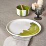 Bowls - Nua Green Striped Bowl
  Ø12 Cm/H7 Cm - HOMATA