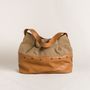 Bags and totes - Calfskin and Linen Bag AVA COLLECTION - MARTINA & EVA
