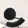 Decorative objects - Black wooden unique bookshelf décor handmade - WOODENDREAMS