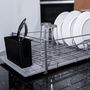 Dish Drainers - Framma Modern Design Black Gray Water Absorbing Stone Drainer - OSNA