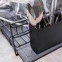 Dish Drainers - Framma Modern Design Black Gray Water Absorbing Stone Drainer - OSNA