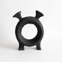 Decorative objects - Black wooden unique bookshelf décor handmade - WOODENDREAMS