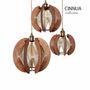 Suspensions - Suspension CINNIJA trio bois foncé - VASSARA LAMPS