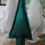 Other Christmas decorations - 70 cm Christmas tree - Upcycled fabric - LA FÉE L'A FAIT