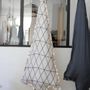 Autres décorations de Noël - Sapin de Noël 150 cm - Tissu upcyclé - LA FÉE L'A FAIT