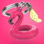 Gifts - pink flamingo Key Chain - METALMORPHOSE