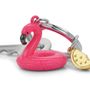Cadeaux - porte-clés en forme de flamant rose - METALMORPHOSE