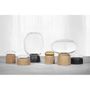Vases - Vase Porcini en Verre Noir/Transparent  - CHICURA COPENHAGEN