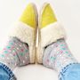 Homewear - Recycled plastic slippers -handmade- cozy winters - ATELIER COSTÀ