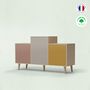 Buffets - Meuble de rangement GRAND EX AEQUO 3 portes Abricot - Cachemire - Curry - YZON