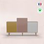 Sideboards - Sideboard GRAND EX AEQUO 3 doors Curry - Apricot - Ivory - YZON