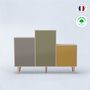 Sideboards - Sideboard GRAND PODIUM 3 doors Coal - Olive - Curry - YZON
