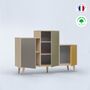 Sideboards - Sideboard GRAND PODIUM 3 doors Coal - Olive - Curry - YZON