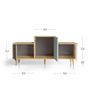 Sideboards - Sideboard EX AEQUO 3 doors Asphalt - Curaçao - Ivory - YZON