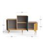 Sideboards - Sideboard PODIUM 3 doors Olive - Tropical - Curry - YZON