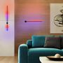 Luminaires pour enfant - Lampe en longueur pour le mur multicolores Applique murale Laser RGB Minimaliste 80cm - OUI SMART