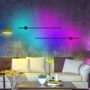 Luminaires pour enfant - Lampe en longueur pour le mur multicolores Applique murale Laser RGB Minimaliste 80cm - OUI SMART