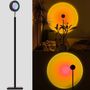 Design objects - Sunset LED Floor Lamp Sunrise Sunset Light Black - OUI SMART