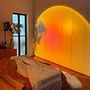 Objets design - Lampadaire Sunset LED lumiere lever couché soleil Noir - OUI SMART