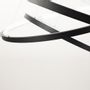 Office design and planning - Modern Wave Effect Ceiling Light for Kitchen Dining Room LED Waves 3 Rings Black - OUI SMART