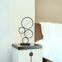 Decorative objects - Modern Round Desk Table Lamp Rings LED Table Lamp Black - OUI SMART