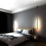 Decorative objects - long lamp suspended from the ceiling Black LED hanging needle - OUI SMART