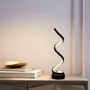 Autres fournitures bureau  - Lampe table de nuit bureau moderne Lampe à poser Spiral LED Noir - OUI SMART