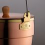 Outdoor decorative accessories - Fireside copper oak pot. - FIRESIDE