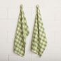 Kitchen linens - Check Woven Kitchen Towel - MAHE HOMEWARE