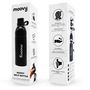 Cuisines de jardin - Moovy Split Bouteille eau inox ouverture milieu noir - OUI SMART