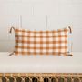 Fabric cushions - Check Woven Cotton Cushion - MAHE HOMEWARE