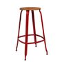 Chairs for hospitalities & contracts - Nicolle® stool H75cm Wood and Metal - NICOLLE CHAISE