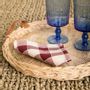 Table linen - Check Woven Cocktail Napkin - MAHE HOMEWARE