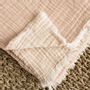 Bed linens - Cotton Gauze Plaid - MAHE HOMEWARE