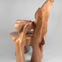 Armchairs - Veles, Wooden Armchair Carved From Single Piece of Wood - LOGNITURE