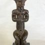 Sculptures, statuettes et miniatures - Socle pour statue en chêne 18x18x5 cm - CALAOSHOP