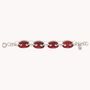 Bijoux - Bracelet bois & chaine rouge - Kaffe - NATURE BIJOUX