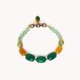 Jewelry - Thin stretch bracelet - Agata Verde - NATURE BIJOUX