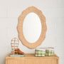 Miroirs - Miroir en Rotin Ondulé PENNY - MAHE HOMEWARE