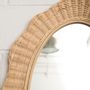 Mirrors - Wavy Rattan Mirror PENNY - MAHE HOMEWARE