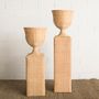 Vases - Vase Sur Piédestal en Rotin ATENEA - MAHE HOMEWARE