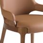 Chaises - Chaise croûte de cuir marron - ANGEL CERDÁ